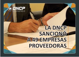 Imagen de la noticia: DNCP sancionó a 49 empresas proveedoras en el  primer trimestre de año