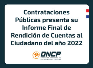 Imagen de la noticia: Contrataciones Públicas presenta su Informe Final de Rendición de Cuentas al Ciudadano del año 2022